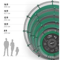 Батут Unix Line Supreme Game 14ft (зеленый)