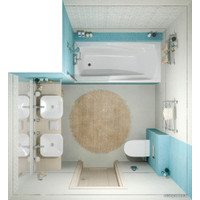 Керамическая плитка Gracia Ceramica Amelie Wall 02 250x750 (Turquoise)