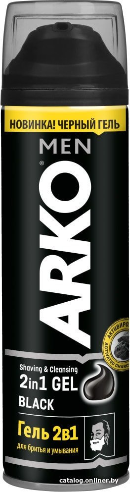 Гель для бритья Arko Black 2 в 1 (200 мл)