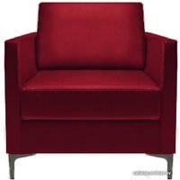 Интерьерное кресло Brioli Ганс (экокожа, L16 вишневый)