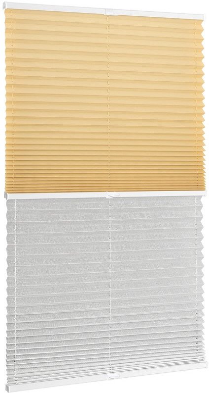 

Плиссе Delfa Basic Uni СПШ-3105/3504 Basic Transparent (48x160, бежевый/белый)