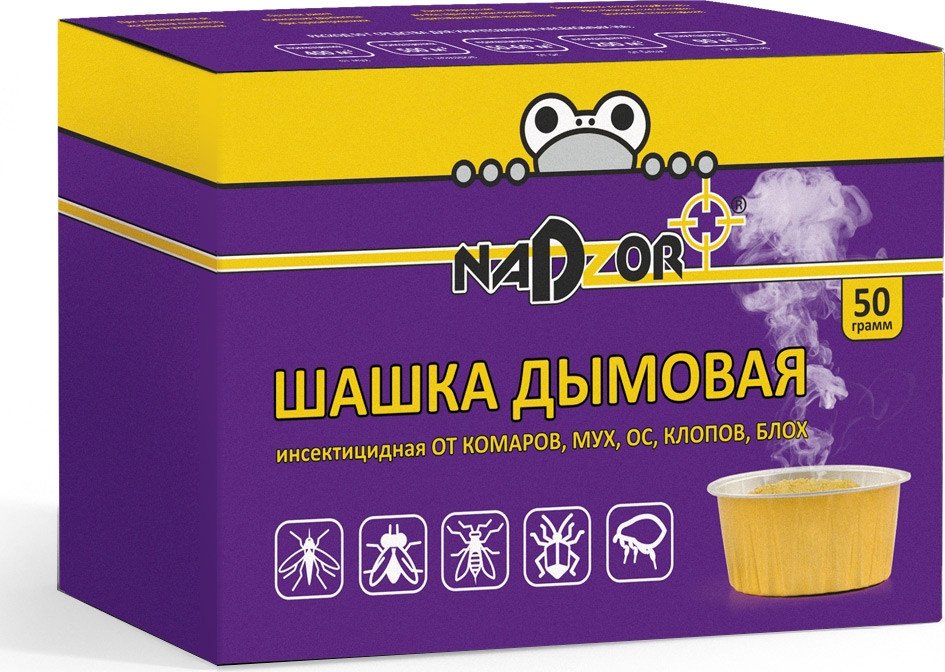 

Дымовая шашка от насекомых Nadzor DUM124