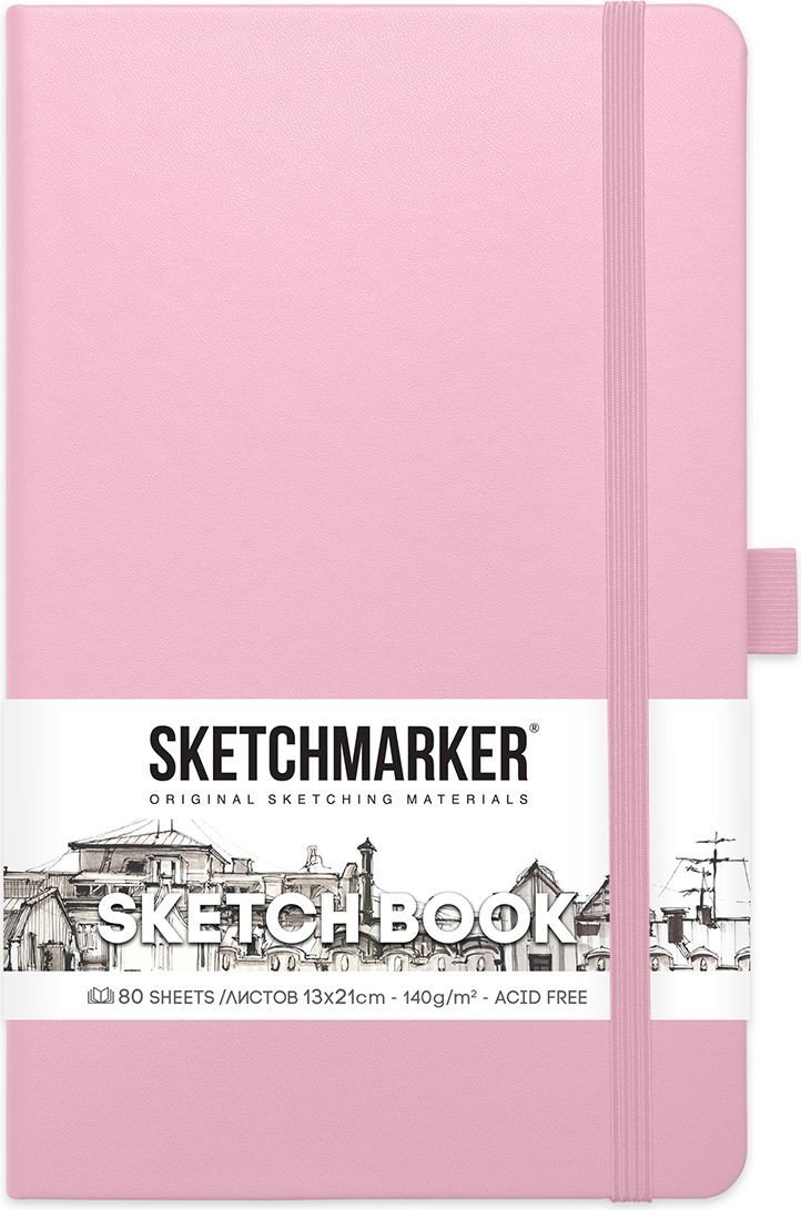 

Альбом для рисования Sketchmarker Скетчбук 2315003SM (80 л, розовый)