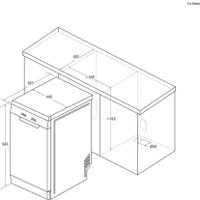 Отдельностоящая посудомоечная машина Candy CDPH 2L1047W