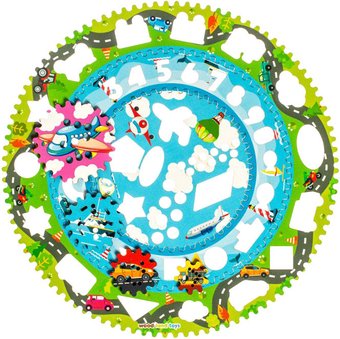 Трафарет WoodLand Toys Спирограф для рисования. Транспорт 122107