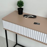 Туалетный столик без зеркала Shtabe Royal 5011 эко (макиато/черный)