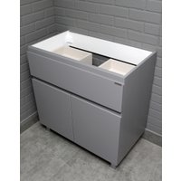  Домино Тумба под умывальник Unit 80 Graffo В1 (светло-серый матовый)
