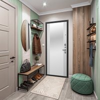 Металлическая дверь Guard МДФ/Зеркало графит/белый (86x205, правая) в Витебске