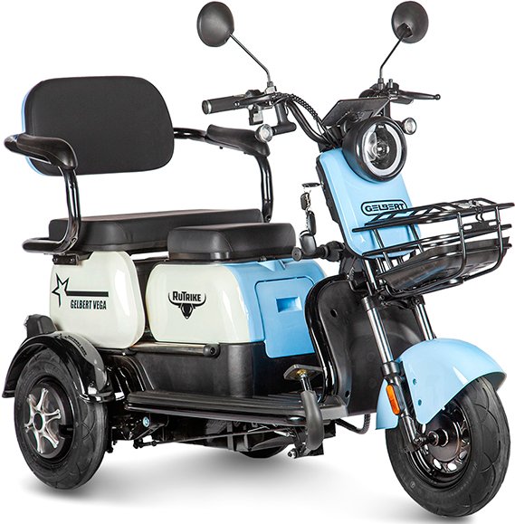 

Электроскутер Gelbert Vega 48V/60V 600W (голубой)