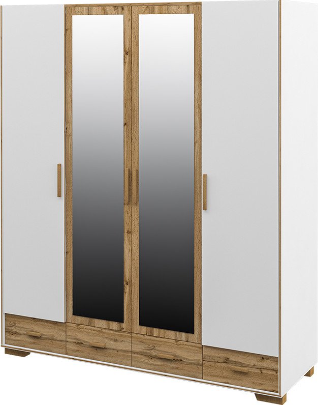 

Шкаф распашной Elva Нодо NEM01HP-2D2Z4S-1890/620/2200 (01) (дуб вотан/белый)