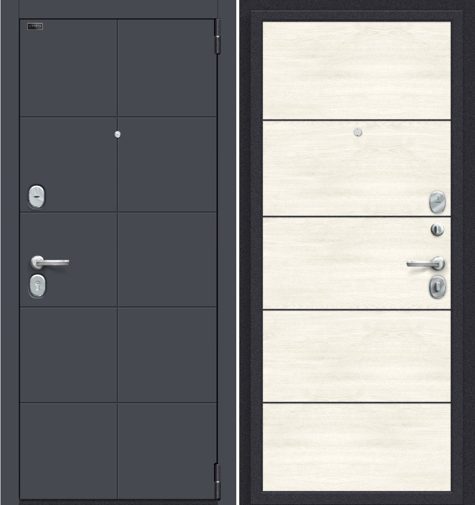 

Металлическая дверь el'Porta Porta S 10.П50 (Graphite Pro/Nordic Oak)