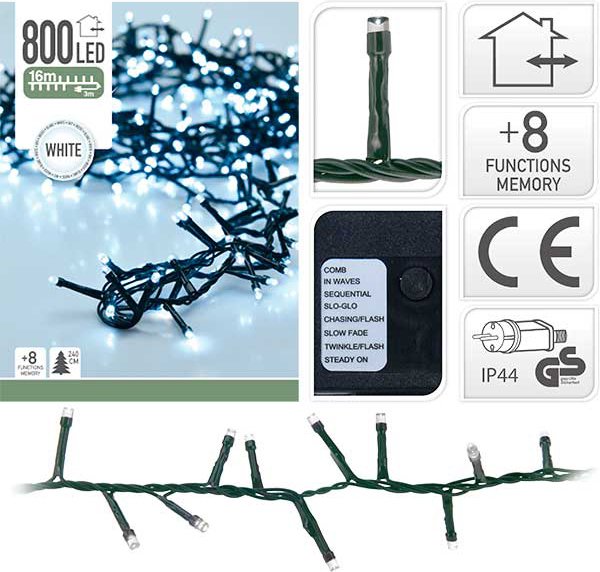 

Новогодняя гирлянда Koopman AX8510030 800 LED (холодный белый)
