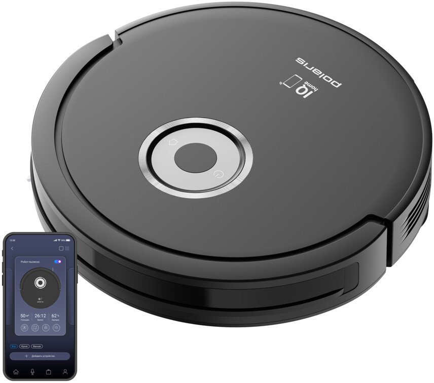 Робот-пылесос Polaris PVCR G2 3200 IQ Home Aqua (черный)