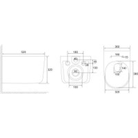 Унитаз подвесной Abber Ultra AC1302 (белый)