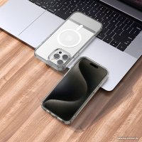 Чехол для телефона Hoco для iPhone 15 Pro Max магнитный (прозрачный)