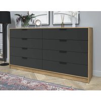 Комод Интерлиния Концепт КТ-К197 (антрацит/дуб золотой)