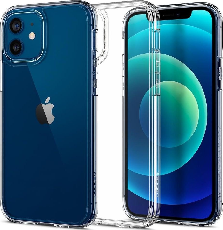 

Чехол для телефона Spigen Ultra Hybrid для iPhone 12/iPhone 12 Pro ACS01702 (прозрачный)