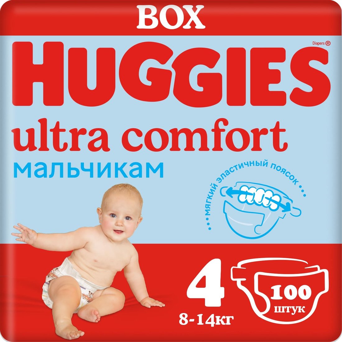 

Подгузники Huggies Ultra Comfort 4 Disney Box Boy (100 шт)