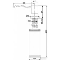Дозатор для жидкого мыла Paulmark Rein D002-308 (черный)