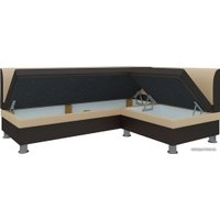 Угловой диван Mebelico Уют (бежевый/коричневый)