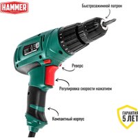 Дрель-шуруповерт Hammer DRL400A