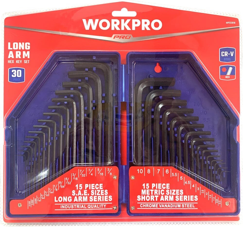 

Набор ключей Workpro WP222018 (30 предметов)