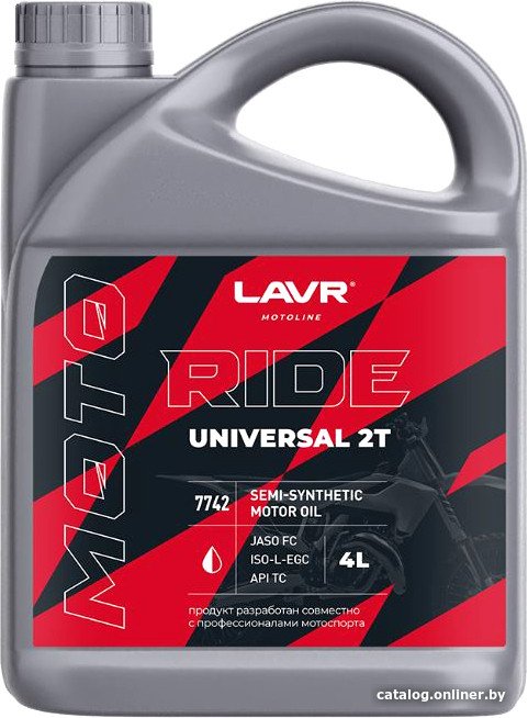 Моторное масло Lavr Moto Ride Universal 2T FC 4л