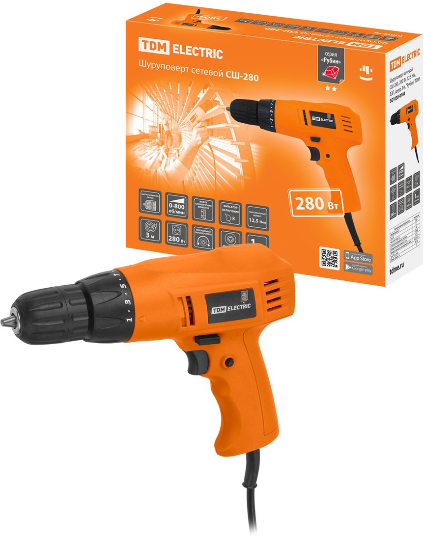 

Дрель-шуруповерт TDM Electric SQ1030-0104