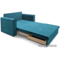 Диван Мебель-АРС Санта (бархат сине-зеленый Star Velvet 43 Black Green)