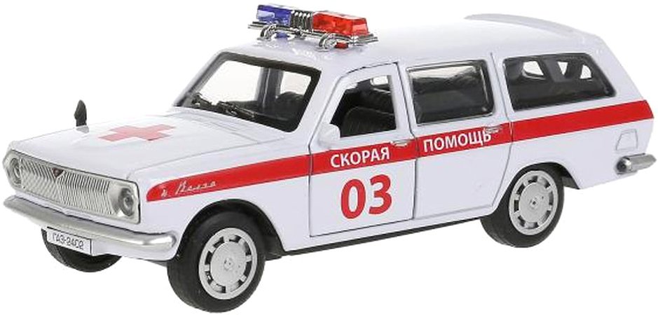 

Легковой автомобиль Технопарк ГАЗ-2402 Волга Скорая помощь 2402-12SLAMB-WH