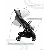 Коляска прогулочная «книга» Amarobaby Voyager (серый)