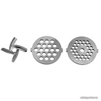 Мясорубка Delta DL-6104M (черный/красный)