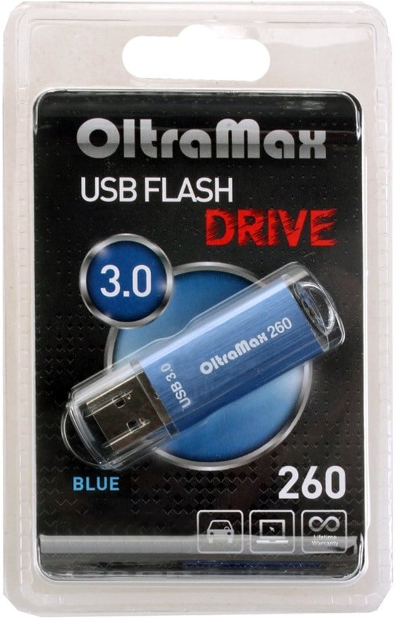 

USB Flash OltraMax 260 16GB (синий)