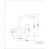 Смеситель Emar 3003N.1 (сардоникс)