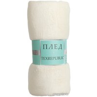 Плед Tex Republic Absolute Однотонный Фланель 1.5 24854 (молочный)
