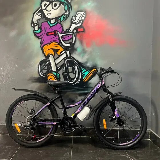 

Велосипед Greenland 4930M 24 р.15 2026 (черный/фиолетовый)