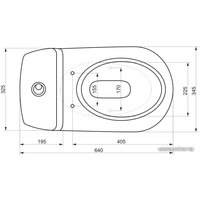 Унитаз напольный Jika Era [8.2453.2.000.242.1] (без сиденья)