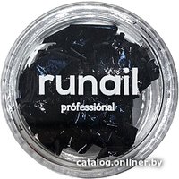 Пленка для дизайна ногтей Runail Поталь №6295 (черный)