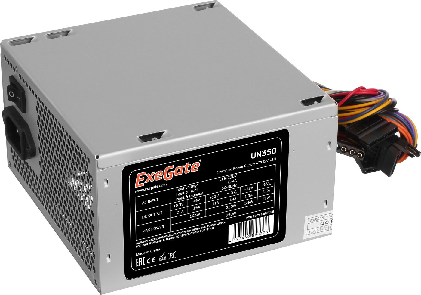 

Блок питания ExeGate ATX-UN350 EX244552RUS