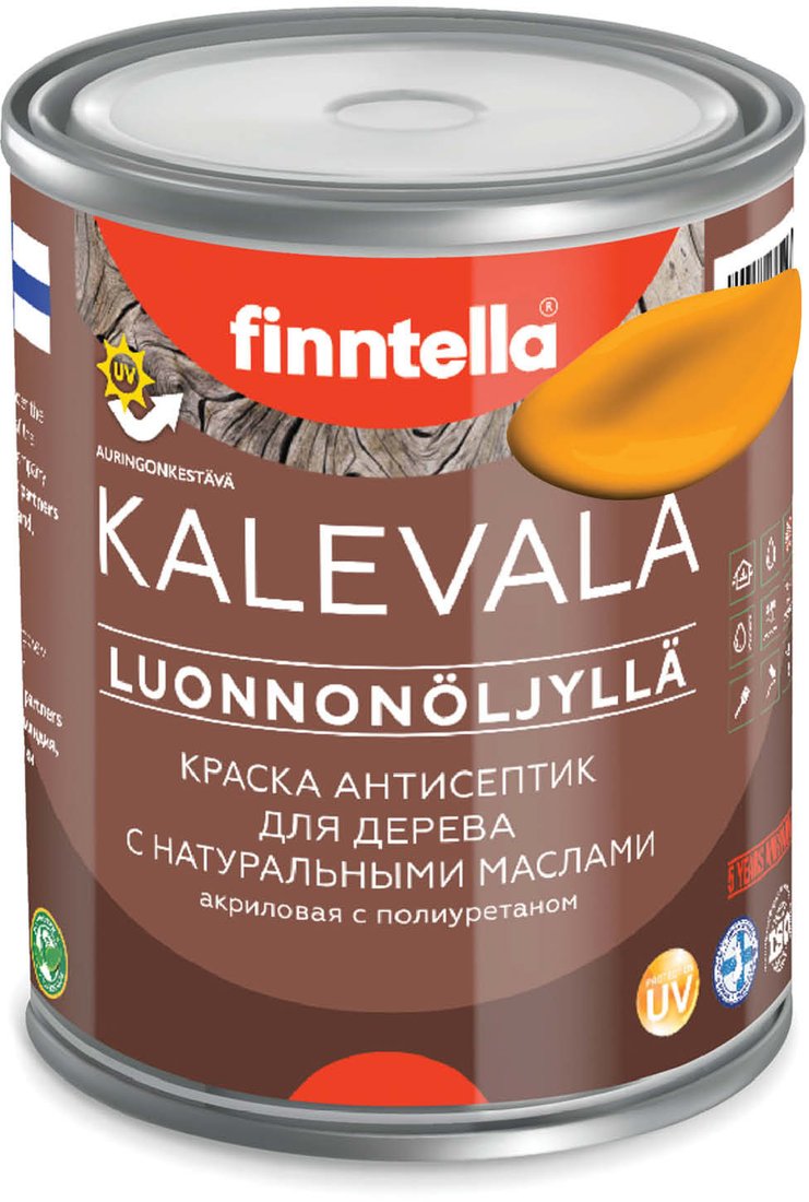 

Краска Finntella Kalevala Liekki F-13-1-1-FL127 0.9 л (желтый)