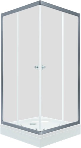 Душевой уголок Triton Вента-Хром-Вельвет 80х80 (с поддоном)