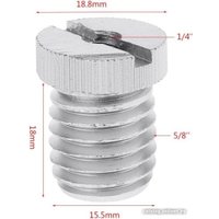Адаптер для штатива DLT 1/4" на 5/8" 0003
