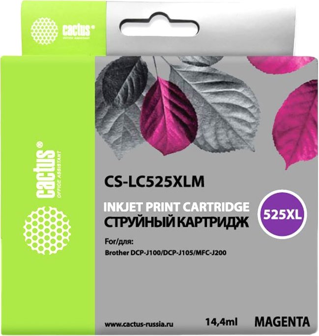 

Картридж CACTUS CS-LC525XLM (аналог Brother LC525XLM)