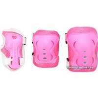 Роликовые коньки Relmax P01-Set Pink/White (р. 31-34, розовый)