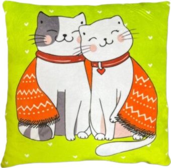 Декоративная подушка Мальвина Сладкая парочка Коты 30.129.1
