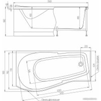 Ванна Alex Baitler Orta L 150x90