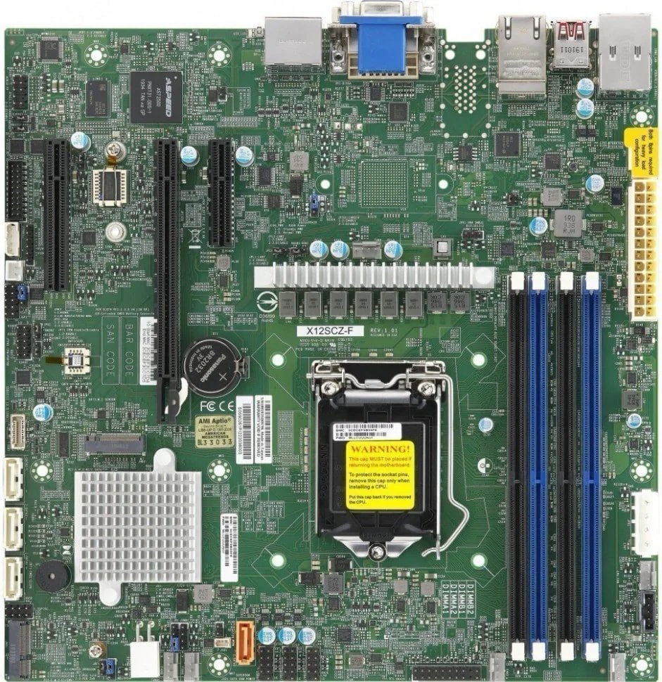 

Материнская плата Supermicro MBD-X12SCZ-F-B