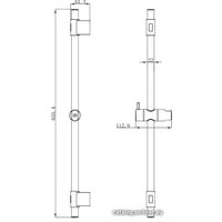 Душевая штанга Milardo SIM6500M17