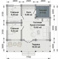 Дом Woods из бруса Звезда