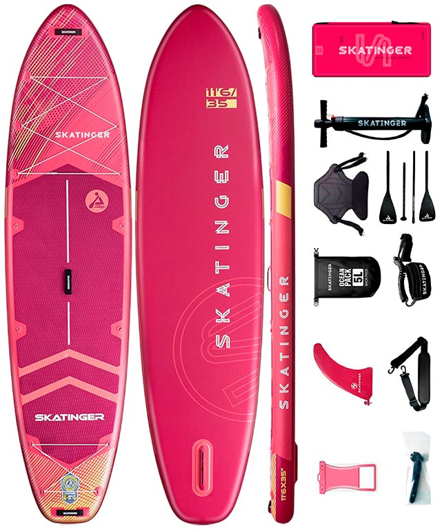 

Сапборд Skatinger Prana Red